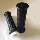 Fmxh-xw-bk-22 Finestmotor Black Rubber Spiral Grid Hand Grips Atv 617949584777