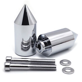 Fm-mt290-036-cd For 2000-2003 Honda Cbr 929 954 Rr Chrome Spike Frame Sliders Crash Protectors