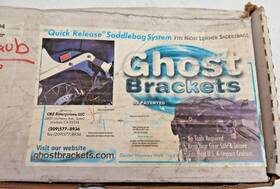 Spt-104 Ghost Brackets New 1994-03 Harley-davidson Sportster Xl Leather Saddlebag Mounts