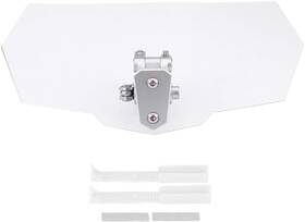 Qc-12355 Haofy Motorcycle Universal Adjustable Windscreen Wind Deflector Silver Transparent