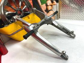 13867 Harley-davidson Genuine 02-06 V Rod Polished Rear Frame Swing Arm Pegs Mounts Oem