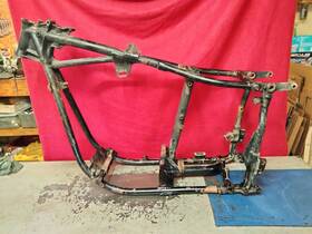 47013-72c Harley-davidson 1980 Shovelhead Flh Police Electraglide Frame With Document