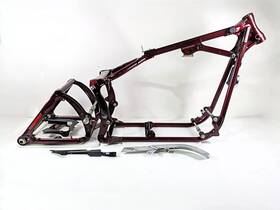 47167-08coz Harley Davidson 2008 Fxcwc Softail Rocker Frame Chassis Swingarm Red Pearl 47167-08coz Harley Davidson 2008 Fxcwc Softail Rocker Frame Chassis Swingarm Red Pearl