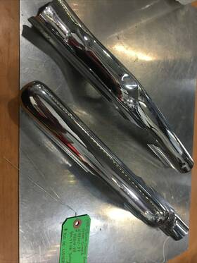 47504-97 Harley-davidson 47502-97/47504-97 Oem Chrome Rear Frame Covers #47502-97/47504-97