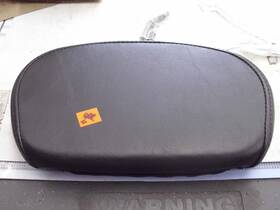 52920-98b Harley-davidson Genuine Leather Passenger Backrest Pad Bracket Inc #