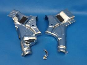 Bpd022624x Harley-davidson Kuryakyn For 09-13 Touring Deluxe Chrome Upper Frame Neck Covers