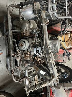 48546-7558 Honda 1986 Z50 Original Chrome Frame