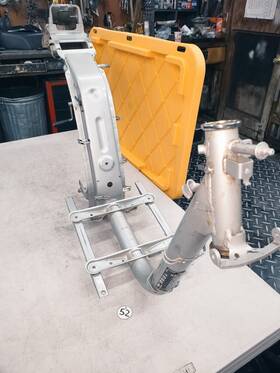 50100-gk8-870za Honda 1986 Nq50 Spree Frame Nh35m Cloud Silver Metallic #50100-gk8-870za