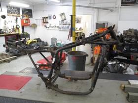 50100-mb0-920za Honda 85 Vf 700 S Sabre V45 Frame Chassis 1985