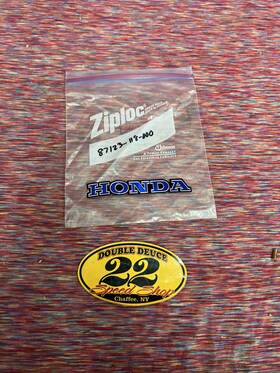 87123-118-000 Honda Genuine Nos Emblem Fuel Tank