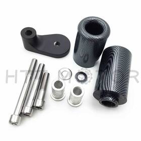 Hkmt219-004-cn Hongk Set For 2001-02 Gsxr1000 Black Delrin No Cut Frame Slider Crash Protector