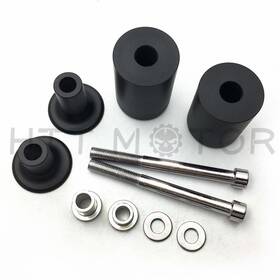 Hkmt219-062-bk Hongk No Cut Black Frame Sliders Crash Protector For 2013-2014 Kawasaki Ninja Zx6r