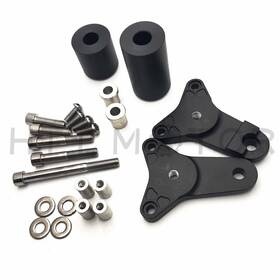 Hkmt219-063-bk Hongk Frame Slider Crash Falling Protector For 2011-2020 Gsx-r 600/750 Black