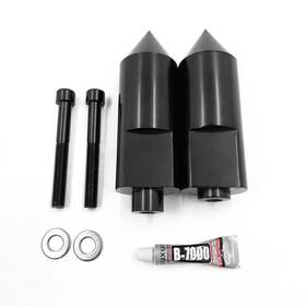 Mt290-001-bk Httmt Yamaha Yzf R1 2004-2006 Black Spike Frame Sliders And Crash Protectors