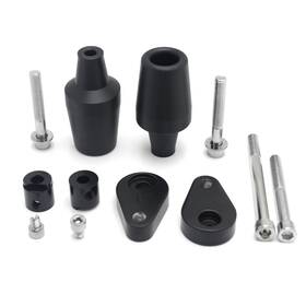 Usmt219-069-bk Httmt Black Motorcycle Frame Slider Crash Protector For 2018-2025 Kawasaki Ninja 400