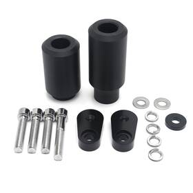 Usmt219-076-bk Httmt No Cut Black Frame Slider Crash Protector For 2009-2016 Yamaha Fz-6r Motorcycle