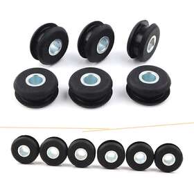 Hukyu 612046366349 6 Black Gas Tank Mounts For Harley Softail Rubber Grommets Fxwg Motor