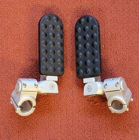 Iw-27-100 Ilium Works Driver Highway Pegs 1 Inch Engine Guard Crash Bar Silver Bmw R1200rt