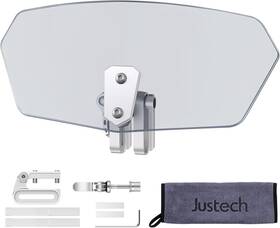 Jspat627 Justech Universal Motorcycle Windshield Motorbike Windscreen Smoke
