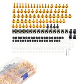 Kabusikikaisya-kawausa 550725397584 Fairing Bolt Kit Fastener Clip Screws Fit For Honda Cb1000r Cbr600rr Gold