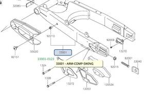33001-0123 Kawasaki Oem Arm-comp-swing