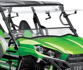 15698 Kemimoto 3-in-1 Flip Windshield Compatible With 2016 Kawasaki Teryx Clear