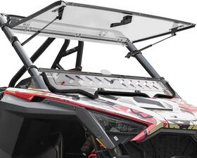 B0110-15652-cl Kemimoto Upgraded Flip Windshield With Slide Window Compatible Clear