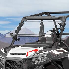 Kmb0110-08301cl Kemimoto Flip Up Windshield 4-in-1 Folding Window Compatible With Clear