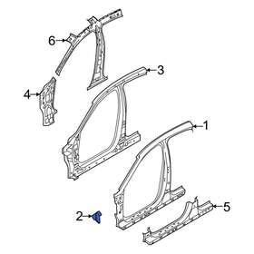 71125l2000 Kia Oe Right Uniside Bracket