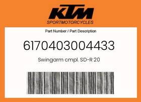 Ktm 6170403004433 Genuine Swingarm Cmpl. Sd-r 20 -