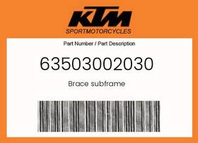 Ktm 63503002030 Genuine Brace Subframe -