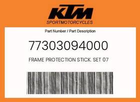 77303094000 Ktm Genuine Frame Protection Stick. Set 07 -