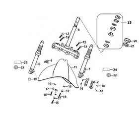 5320a-aaa-0000 Lance Havana Classic Bearing Set For Front Steering Column #25 On Diagram