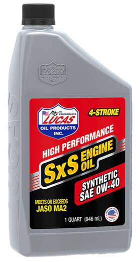 Luc11200 Lucas Oil Motor - Sxs 0w40 Synthetic 1 Quart Bottle Each