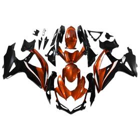 Lupyimocnf909 Lupmoto Fwk8-96 #lupyimocnf909 Bodywork For Suzuki Gsxr750 Gsxr600 K8 2008 2009 2010 Fairings Kit Black Orange