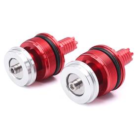 Mallofuk 550743896304 Front Fork Shock Absorber Screw Cover Cap Red Aluminum For Yamaha Yzf-r25/r3 Us