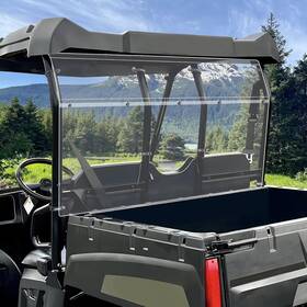 Abg-233 Mdpromcp Ranger Rear Windshield 2010-2014 Compatible With Polaris Clear
