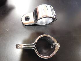 22907 Mid Usa Chrome 1 1/2 Inch Frame/crash Bar Foot Peg Clamp Harley Davidson And Custom Choppers