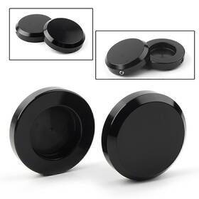 Motohij 536123418212 2pcs Black Fork Cap Cover For Victory Cross Country Roads