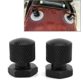 77us Motorshop 550725466747 Solo Seat Nuts Mounting 1/4 Inch -20 Thread For Harley Softail Road Glide Black