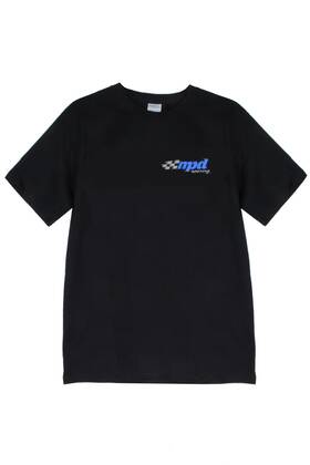 Mpd90110xxl Mpd Racing T-shirt - Softstyle Black Logo 2x-large Each