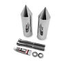 Mt290-015-cd6 Httmt For Honda Cbr Chrome Extended Spike Frame Sliders Crash