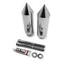 Mt290-018-cd Httmt Chrome Extended Spike Frame Slider Crash Protector For Honda