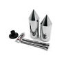 Mt290-027-cd6 Httmt For Kawasaki Chrome Spike Frame Slider Crash Protector Aluminum