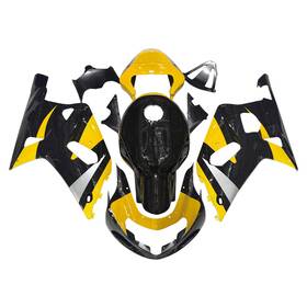 Mzyparts Fwgsxr600-2000-77 #bri-79 Yellow Black Fairing Kit For 2000-2003 Suzuki Gsxr600 Gsxr750 K1 01 Abs Bodywork