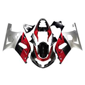 Mzyparts Fwgsxr600-2000-79 #bri-79 Red Silver Black Fairing Kit For 2000-2003 Suzuki Gsxr600 Gsxr750 K1 Bodywork