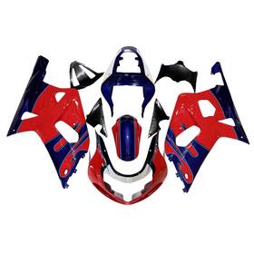 Mzyparts Fwgsxr600-2000-82 #bri-79 Red Blue Fairing Kit For 2000-2003 Suzuki Gsxr600 Gsxr750 K1 Injection Bodywork