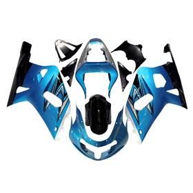 Mzyparts Fwgsxr600-2000-83 #bri-79 Blue Black Fairing Kit For 2000-2003 Suzuki Gsxr600 Gsxr750 K1 01 02 03 Bodywork