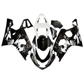 Mzyparts Fwk4-101 #bri-79 White Black Fairing Kit For Suzuki 2004 2005 Gsxr600 Gsxr750 K4 04 05 Bodywork