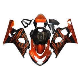 Mzyparts Fwk4-91 #bri-79 Candy Orange Flame Fairing Kit For Suzuki 2004 2005 Gsxr600 Gsxr750 K4 Bodywork